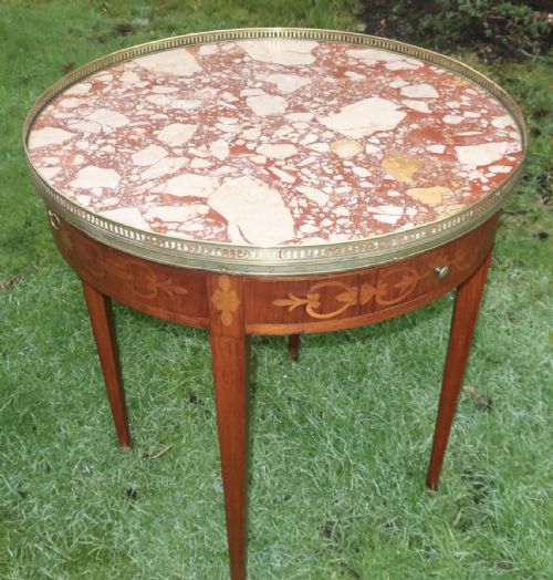 Marquetry Bouillotte Table