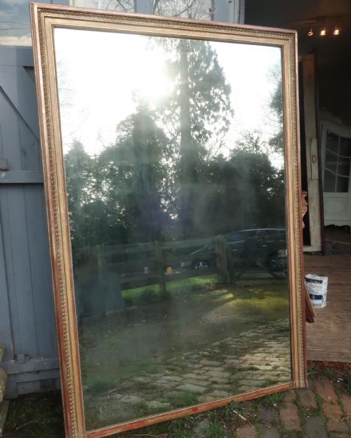 Very Large Antique Gilt Mirror