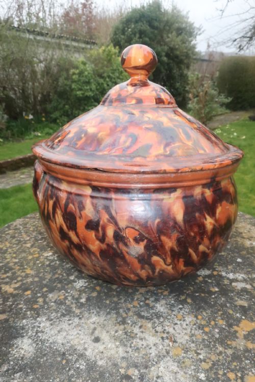 Large Glazed Terracotta Pot