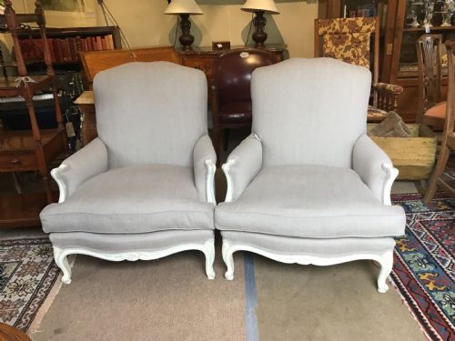 Pair Louisxv Style Armchairs