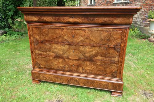Burr Walnut Commode