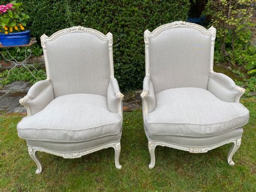 Pair of Large French Armchairs