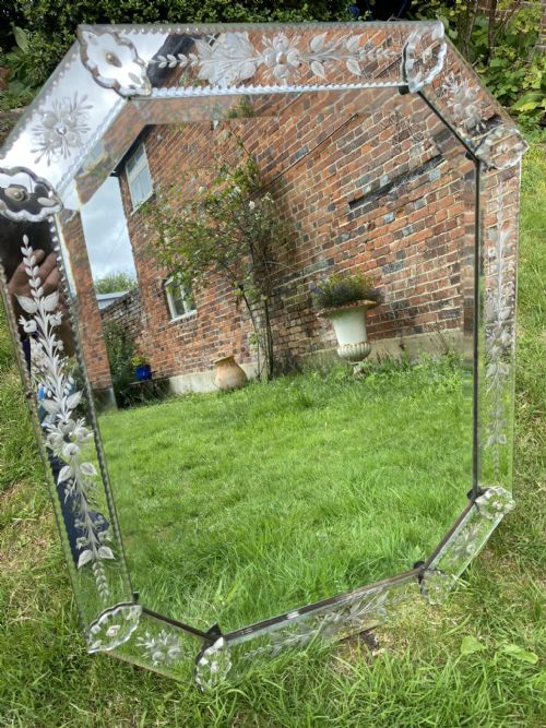 Etched Venetian Mirror