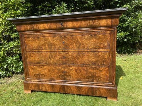 Burr Walnut Commode