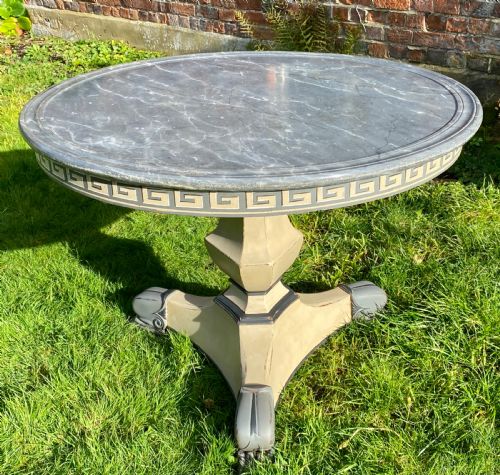 French Painted Centre Table or Gueridon