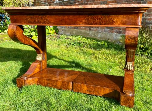 Burr Walnut Console Table