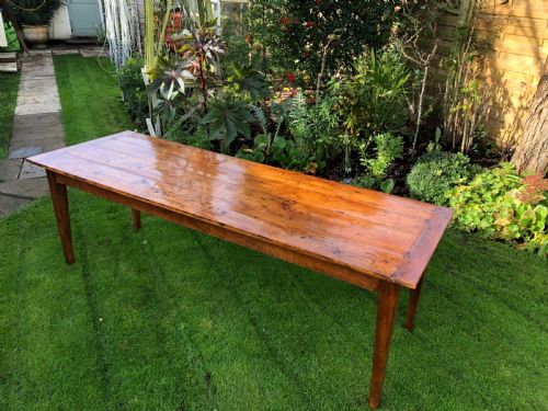 Large Cherry Wood French Farmhouse Table