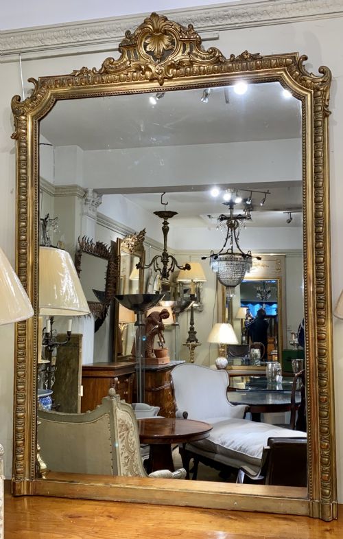 Large Antique Gilt Mirror