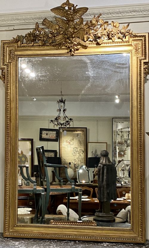 Large French Gilt Mirror