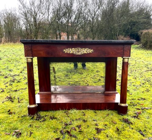 Empire Period Console Table in Mahogany
