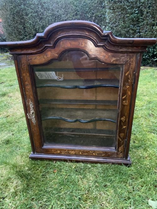 Dutch Marquetry Wall Cabinet