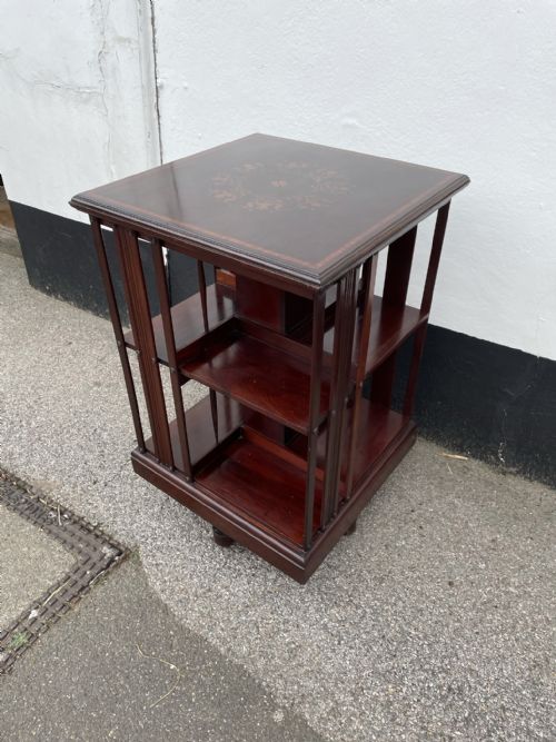Good Quality Mahogany Revolving Bookcase
