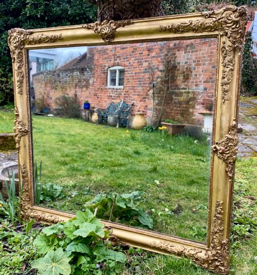 Large French Gilt Mirror