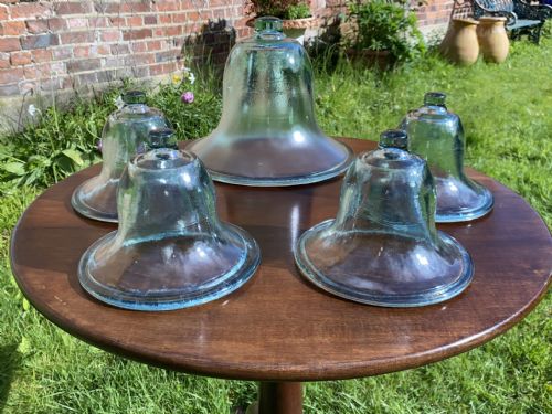 Hand Blown Victorian Glass Cloches