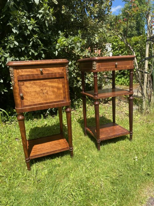 Pair of Inlaid Bedside Tables