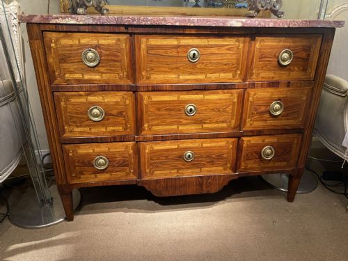 18th Century Transitional Commode in Tulipwood