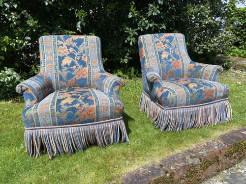 Pair of Small French Armchairs