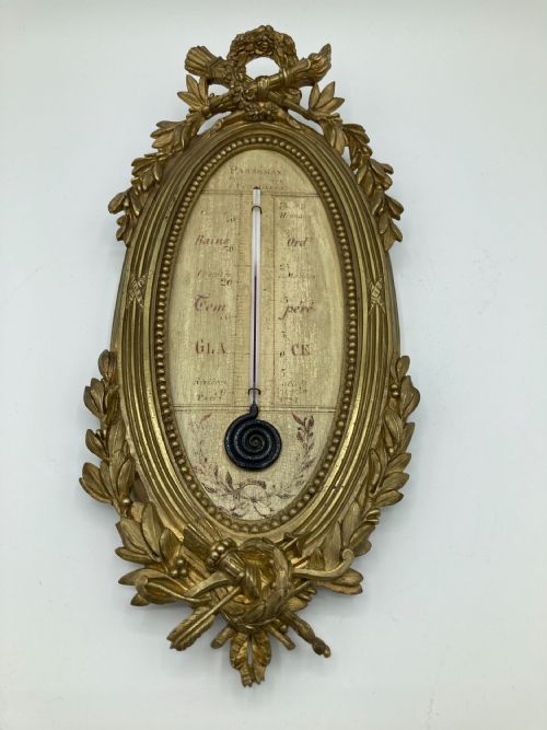 French Napoleon III Gilded Barometer