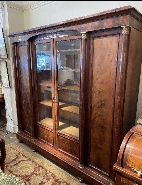 An Empire Style Mahogany Bookcase