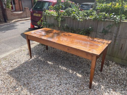 French Cherry Wood Farm Table