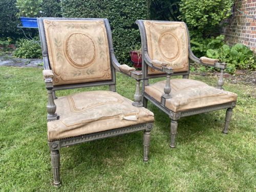 Pair of Directoire Style Armchairs