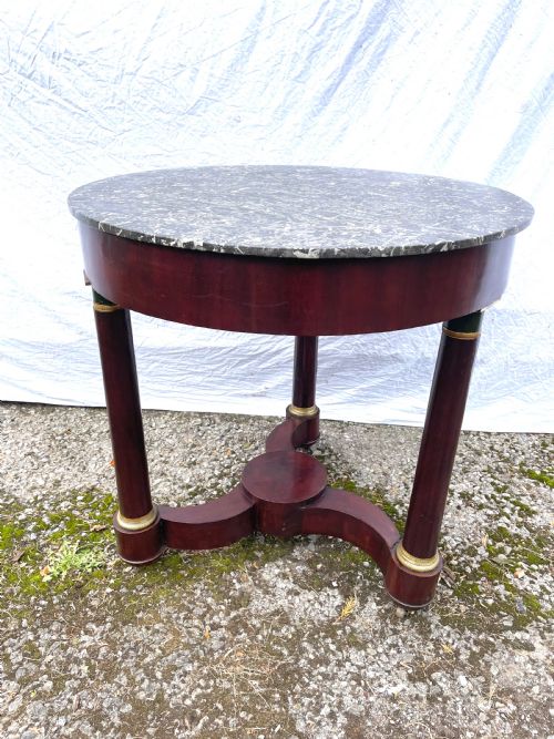 French Empire Mahogany Gueridon