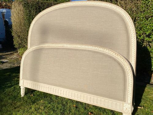 Kingsize Upholstered and Painted Bed