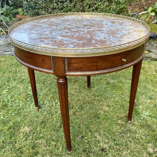 Large Mahogany Bouillotte Table