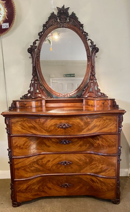 Flame Mahogany Dressing Chest