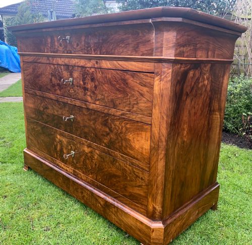 Louis Philippe Figured Walnut Commode