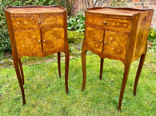 Pretty Pair of French Bedside Tables