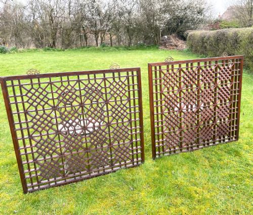 A Pair of Chinese Window Screens