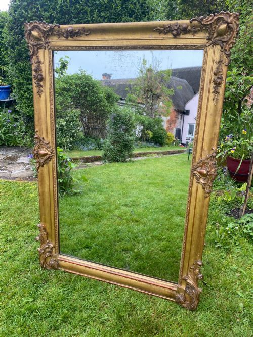 Large Antique Gilt Mirror