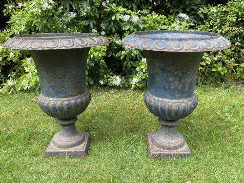 Pair of Large 19th Century Garden Urns