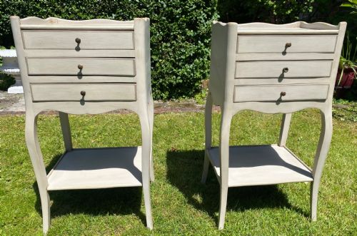 Pair of Painted Bedside Tables