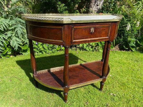 18th Century Louis Xvi Console Desserte in Mahogany