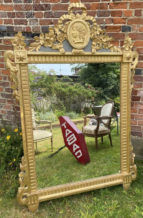 Large Gilt Wood Mirror