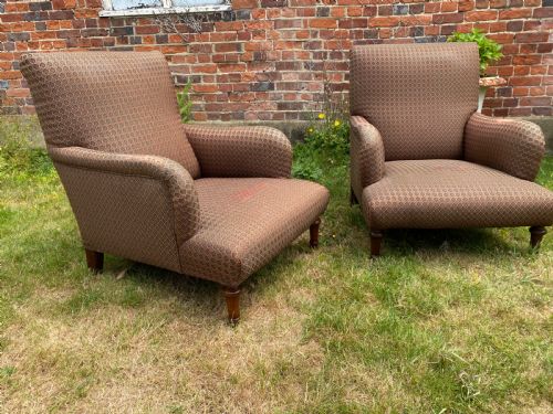 Pair of Large 19th Century French Armchairs