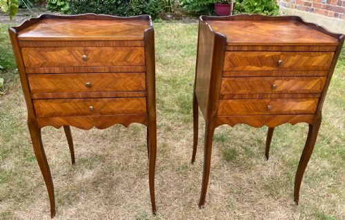 
Pair of Tulipwood Bedside Tables