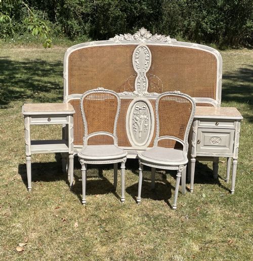 French Cane Bed Room Set