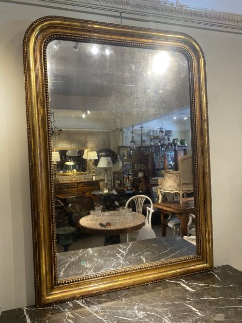 Large Gilt Louis Philippe Mirror