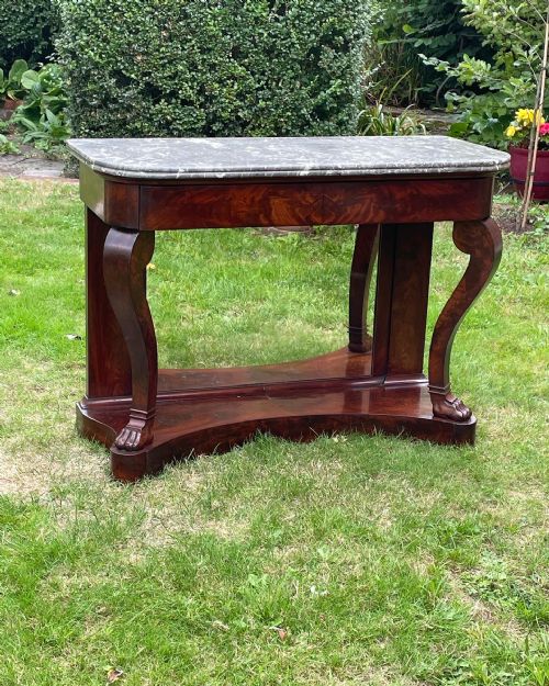 19th C French Mahogany Console Table