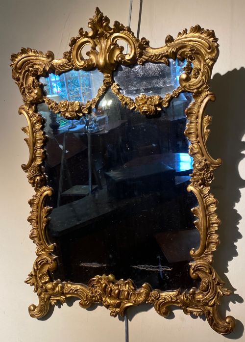 Carved Gilt Wood Mirror