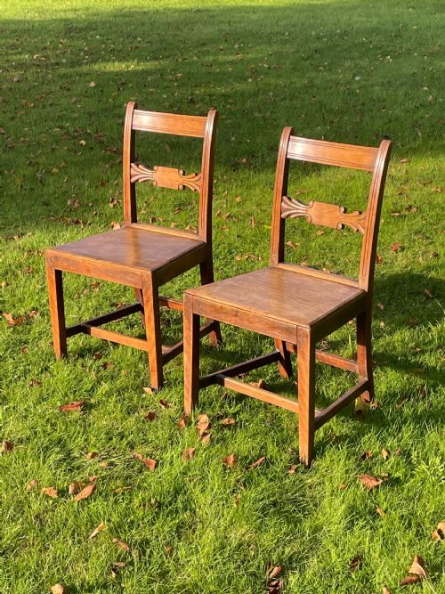A Pair of Early English Country Chairs