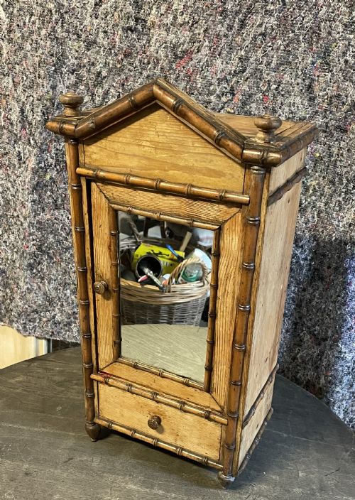 Miniature French Faux Bamboo Armoire