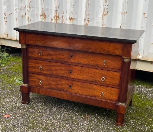 French Empire Mahogany Commode