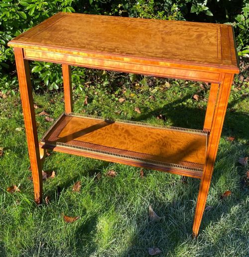 Satinwood Two Tier Occasional Table