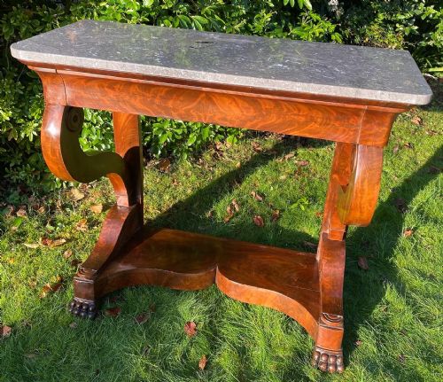 Flame Mahogany Console Table