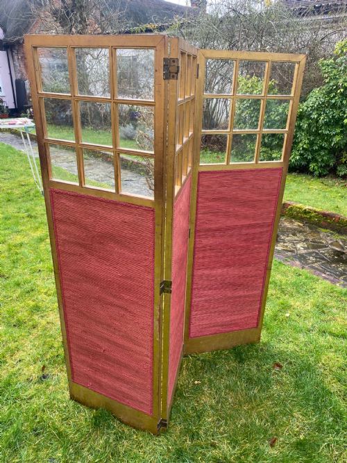 GILT THREE FOLD SCREEN - ADDITIONAL PHOTO 6