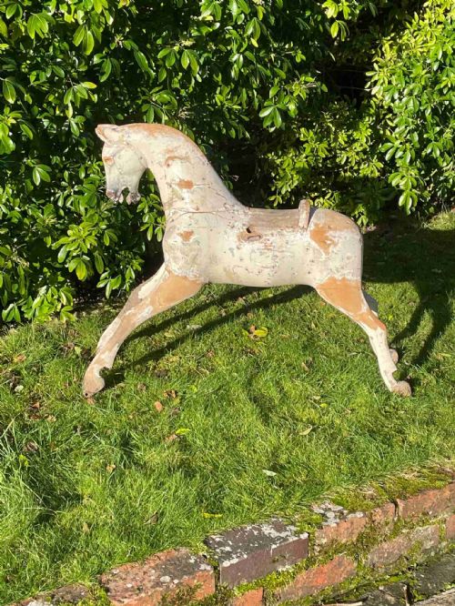 19th C French Wooden Horse